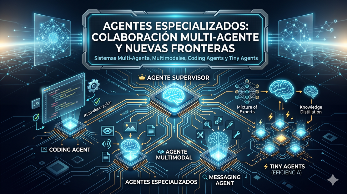 Agentes Especializados: Colaboración Multi-Agente y Nuevas Fronteras