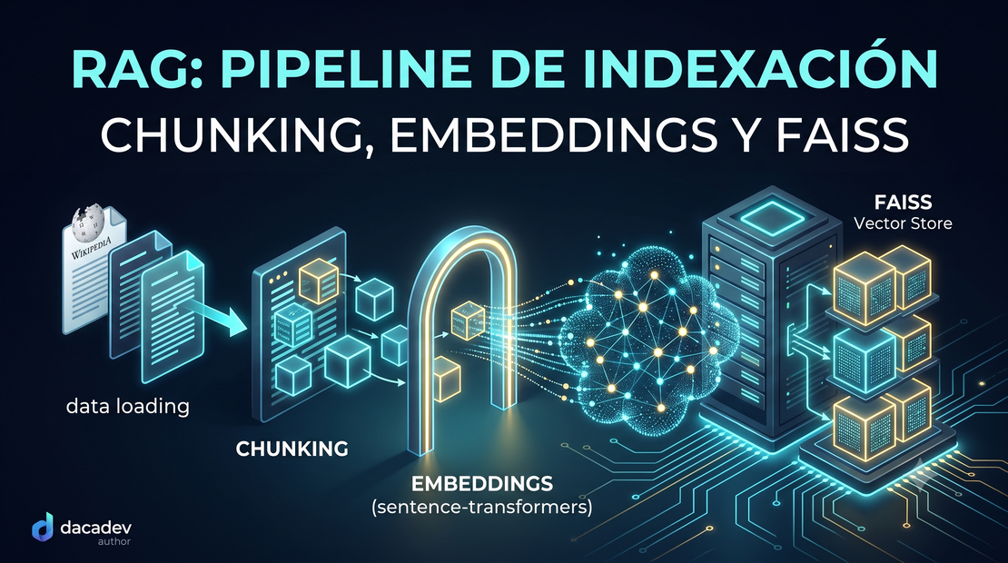 RAG: Pipeline de Indexación con Chunking, Embeddings y FAISS