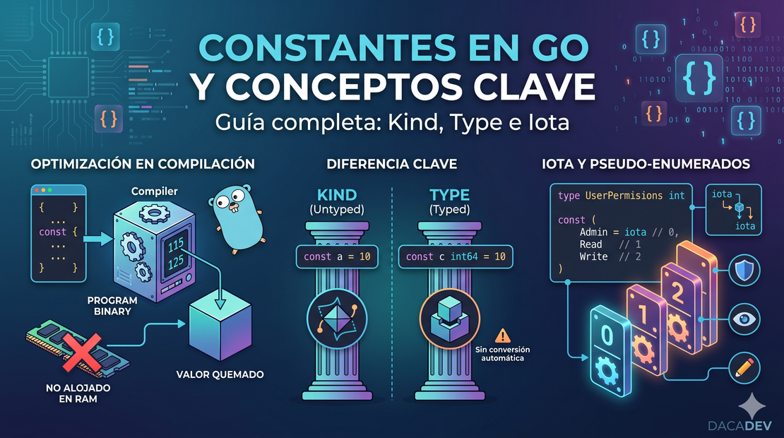 Constantes en Go y conceptos clave