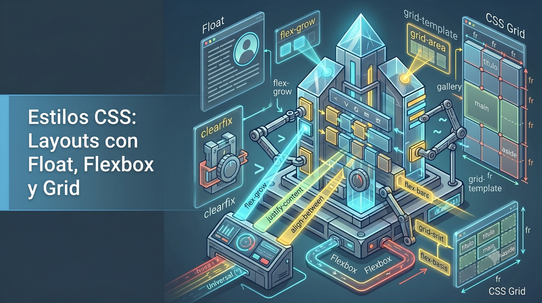 Estilos CSS: Layouts con Float, Flexbox y Grid