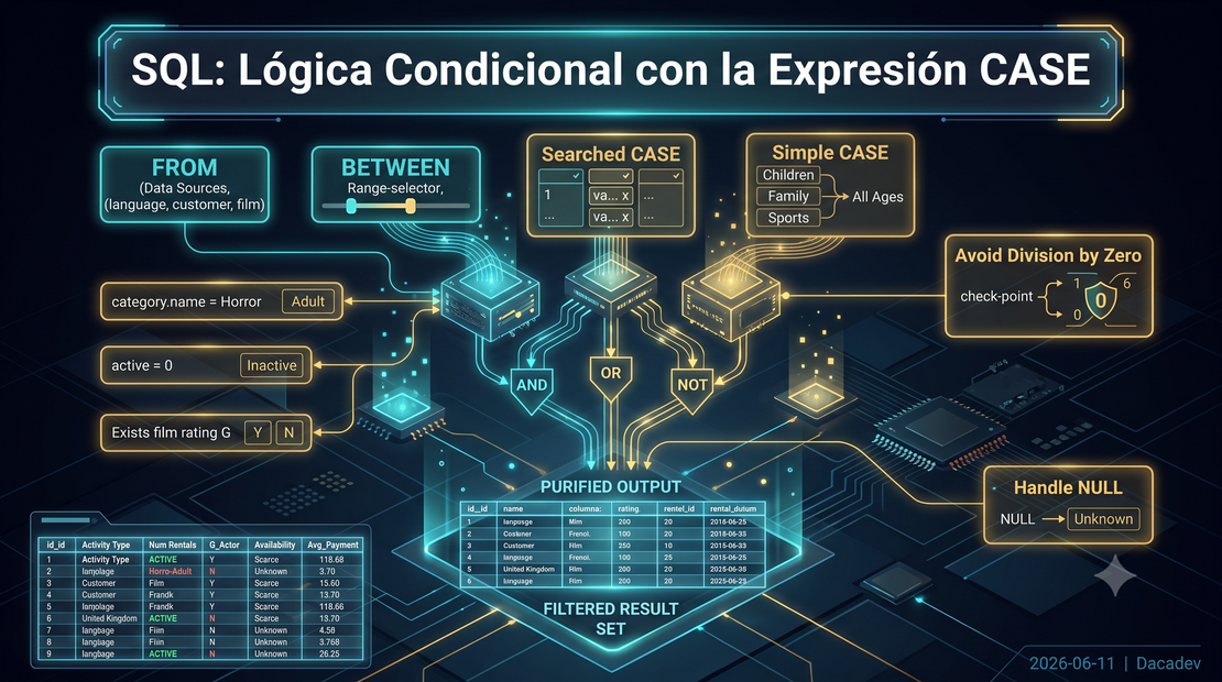 SQL: Lógica Condicional con la Expresión CASE