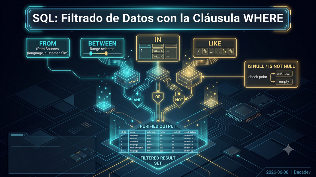 SQL: Filtrado de Datos con la Cláusula WHERE