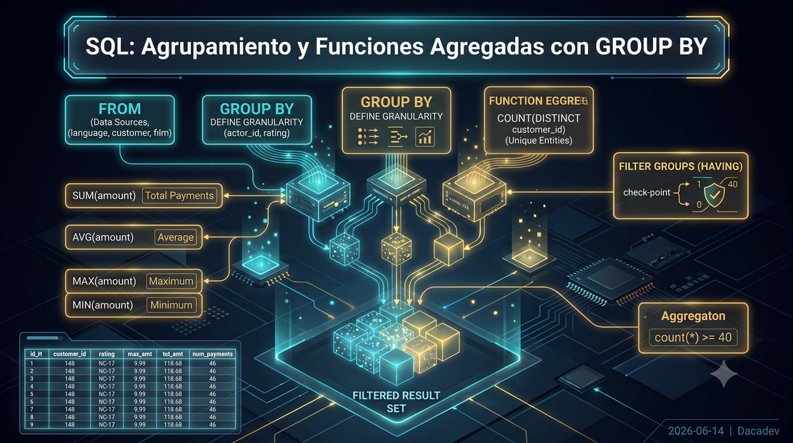 SQL: Agrupamiento y Funciones Agregadas con GROUP BY
