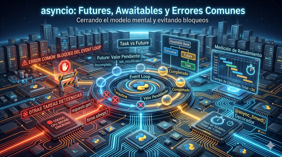 Futures, Awaitables y Errores Comunes en asyncio